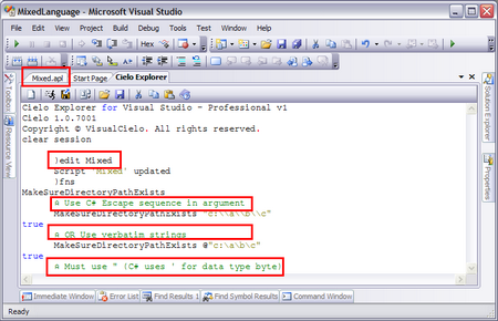 Figure 2: Mixed-language programming