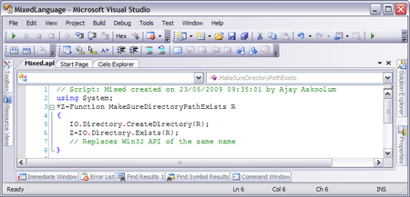 Figure 3: Mixed code