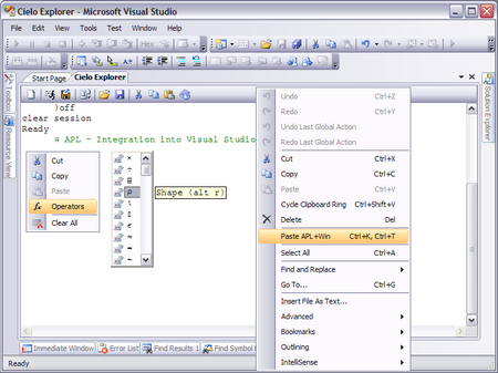 Figure 13: Integration in Visual Studio IDE