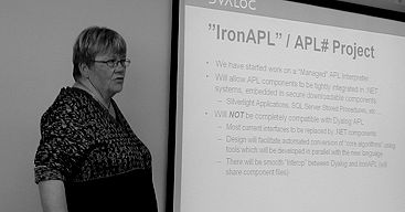 Gitte introducing Iron APL