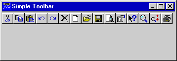 toolbar with icons