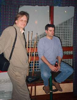 Tomas & John at bar pool