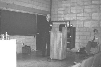 John giving talk