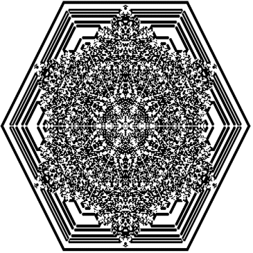 Figure of snowflake design