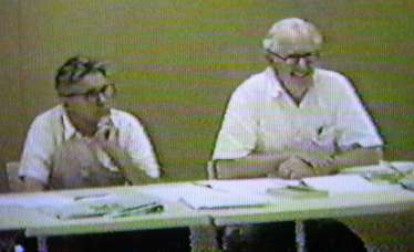 Ken Iverson and Eugene McDonnell at the APL ISO meeting at Princeton University in 1989